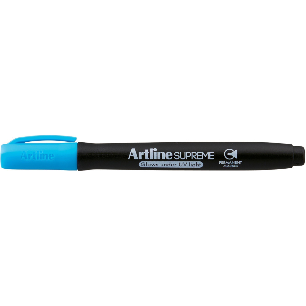 Artline Supreme Permanent Glow In The Dark Marker Blue BX12