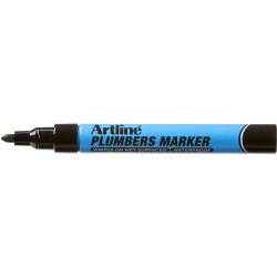 ARTLINE PLUMBERS PERMANENT Marker Black Pack of 12
