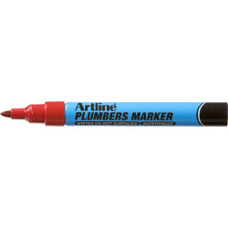 ARTLINE PLUMBERS PERMANENT Marker Red Pack of 12