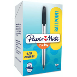 Papermate 50 Inkjoy Ballpoint Pen 1.0mm Black Pack of 60
