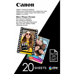 CANON ZINK PHOTO PAPER 2 Inch x 3 Inch Zero Ink Pack of 20