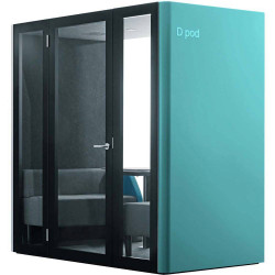 INAPOD D POD 2 - 4 PERSON BOOTH 2200W x 1200D x 2170H Turquoise