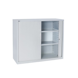 RAPIDLINE GO TAMBOUR CUPBOARD 2 SHELVES 1200 W x 1200mm H x 473mm D White China