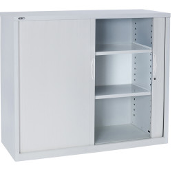 RAPIDLINE GO TAMBOUR CUPBOARD 2 SHELVES 900 W x 1200mm H x 473mm D White China