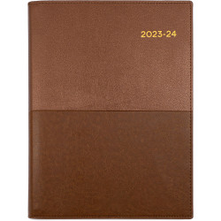 Collins Vanessa Financial Year Diary A5 Week to Opening 1 HR Tan