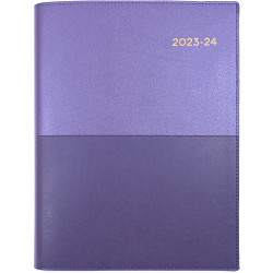 Collins Vanessa Financial Year Diary A4 1 Day to a Page 30min Purple