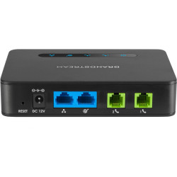 Grandstream HT812 Telephone Adapter Two Port VoIP Gateway 2 FXS with Gigabit NAT router