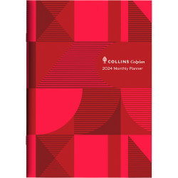 Collins Colplan Planner Month To View A4 Red Geo