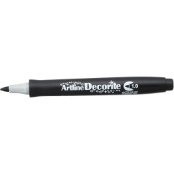 Artline Decorite Markers 1.0mm Bullet Standard Black Pack Of 12