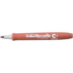 Artline Decorite Markers 1.0mm Bullet Standard Brown Pack Of 12