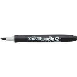 Artline Decorite Brush Markers Standard Black Pack Of 12