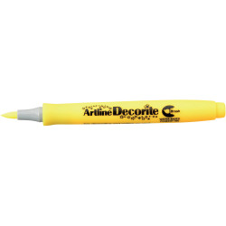 Artline Decorite Brush Markers Standard Yellow Pack Of 12
