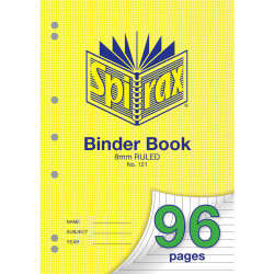 Spirax Binder Book 121 A4 96 Page 8mm Ruled