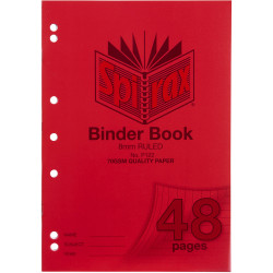 Spirax Binder Book P122 A4 48 Page 8mm Ruled