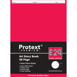 Protext Premium Story Book A4 12mm Plain and Ruled 48 Pages