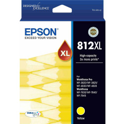 Epson 812XL DURABrite Ultra Ink Cartridge High Capacity Yellow