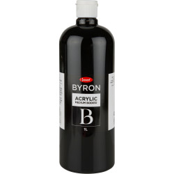 Jasart Byron Acrylic Paint 1 Litre Black