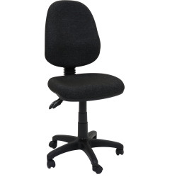 EC070BH Small Seat Office Chair 2 Lever High Back Charcoal Fabric Seat and Back