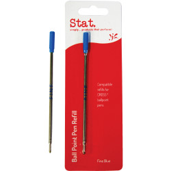 Stat Ballpoint Pen Refill Cross Compatible Fine Pack of 10 Blue