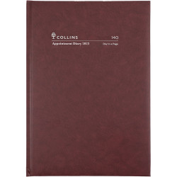 Collins Appointment Diary Day To Page A4 2022 Early Edition Burgundy