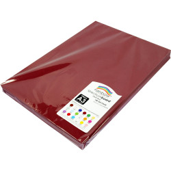 Rainbow Spectrum Board A3 220gsm Dark Red 100 Sheets