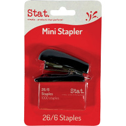 Stat Mini 26/6 Stapler with Staples
