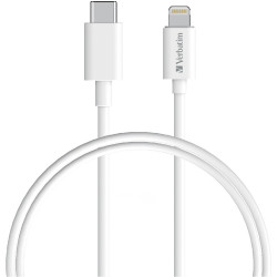 Verbatim Lightning to USB-C Cable 1m White
