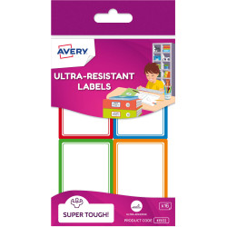 Avery Kids  16 Assorted Labels Ultra-Resistant Super Tough