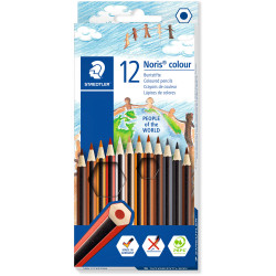 Staedtler Noris Colour Pencils People Of The World Pack of 12 Assorted Colours