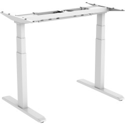 Ergovida Sit-Stand Desk White Straight Frame Only Electric H645-128mmxW1000-170mm