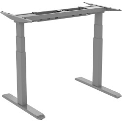 Ergovida Sit-Stand Desk Grey Straight Frame Only Electric H645-128mmxW1000-170mm