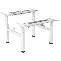 Ergovida Sit-Stand Desk Back to Back Electric Frame  Only 1280x700x570mm White