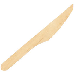 Earth Recylclable Wooden Knife 160mm Pack of 100