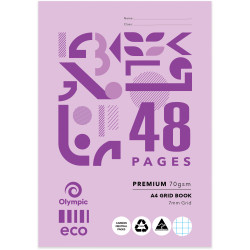 Olympic Eco Exercise Book G748P A4 7mm Ruled 48 Pages Pack of 20