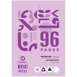 Olympic Eco Exercise Book G109P A4 10mm Ruled 96 Pages Pack of 10