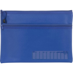 Celco Pencil Case Name  2 Zips Large 350x180mm  Blue
