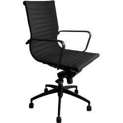 Rapid PU605M Executive Chair Medium Back Black