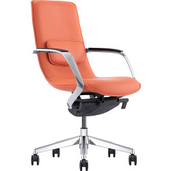 NTR Titan Genius Executive Chair Orange Leather