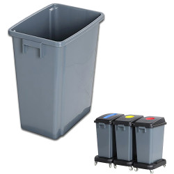 Compass Recycling Bin 60 Litres Grey