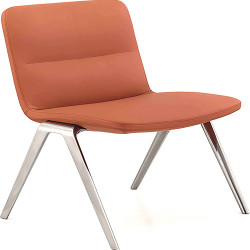 NTS Bondi Visitor Chair Orange Leather