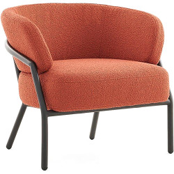 NTS Sorrento Lounge Chair Orange Leather