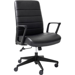 Buro Mondo Plato Leather Office Chair Black