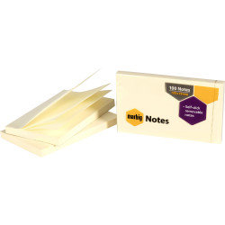 MARBIG NOTES Repositional 75x125mm Yellow - EACH