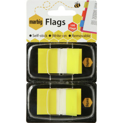 MARBIG FLAGS COLOURED TIP Yellow