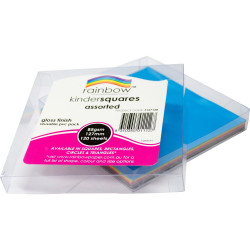 KINDER SHAPES Glossy Paper 127mm Square Pack of 120