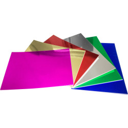 RAINBOW FOIL BOARD Assorted A4 Pack of 50