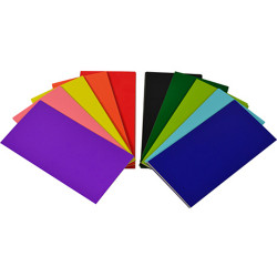 Rainbow Flash Card 290gsm 203mmx102mm Coloured Assorted 100 Sheets