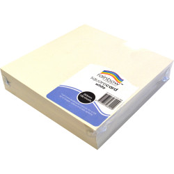 Rainbow Square 203mm 300gsm Flash Card White 100 Sheets