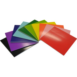 Rainbow Square 203mm 300gsm Flash Card Assorted 100 Sheets