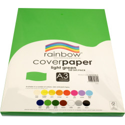 Rainbow Cover Paper A3 125gsm Light Green 100 Sheets
